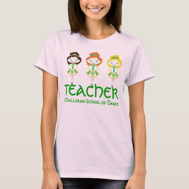 KIDLETS irish dancer dancing school teacher T-Shirt (Front)