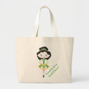 KIDLETS irish dancer dancing shoe bag black hair