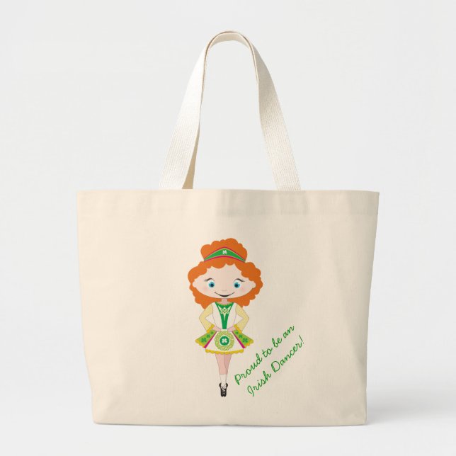 KIDLETS irish dancer dancing shoe bag red hair (Front)