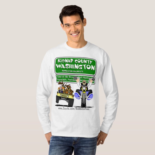 Kidnap County Washington T-Shirt (Front Full)