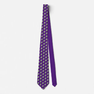 Kidney Art Purple  Tie