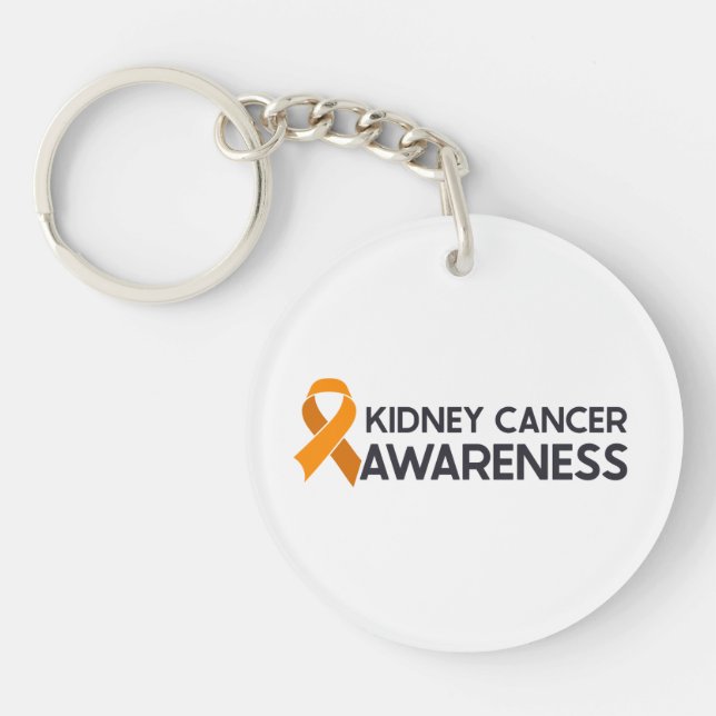 Kidney Cancer Awareness Keychain (Front)