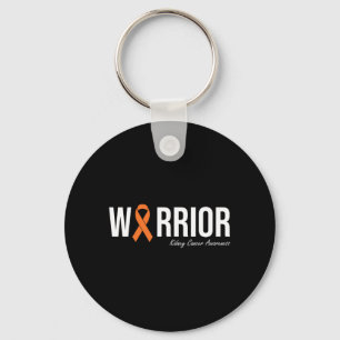 Kidney Cancer Awareness Orange Ribbon Key Ring