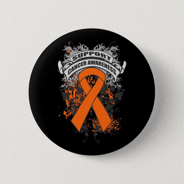 Kidney Cancer - Cool Support Awareness Slogan 6 Cm Round Badge (Front)