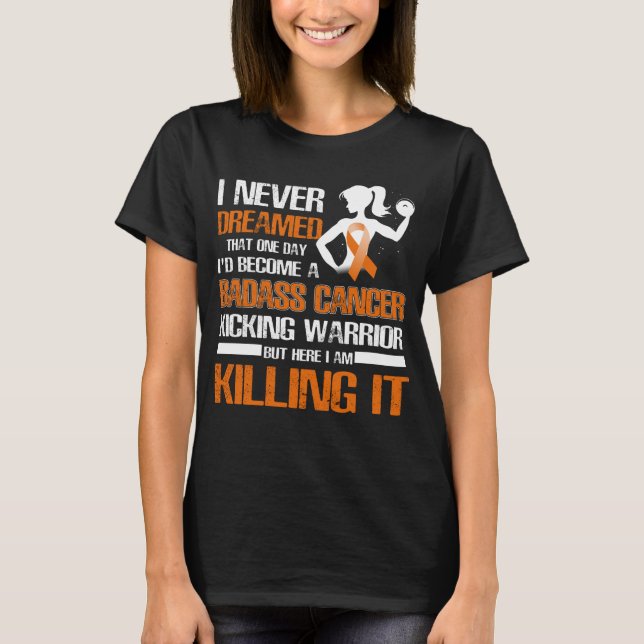 kidney cancer kicking warrior women T-Shirt (Front)