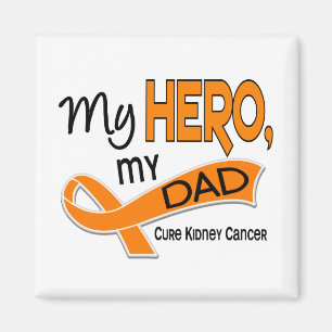Kidney Cancer MY HERO MY DAD 42 Magnet
