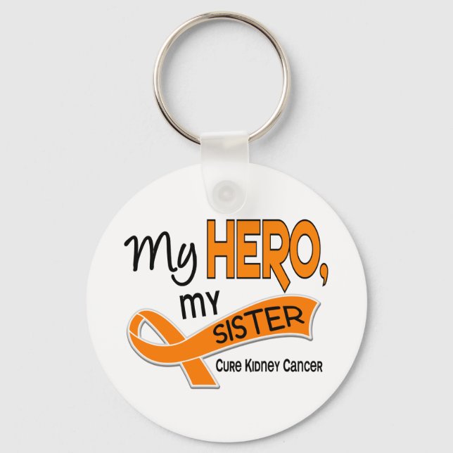 Kidney Cancer MY HERO MY SISTER 42 Key Ring (Front)