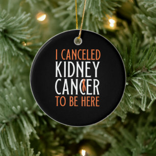 Kidney Cancer Survivor Ceramic Tree Decoration
