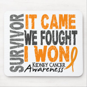 Kidney Cancer Survivor It Came We Fought I Won Mouse Mat