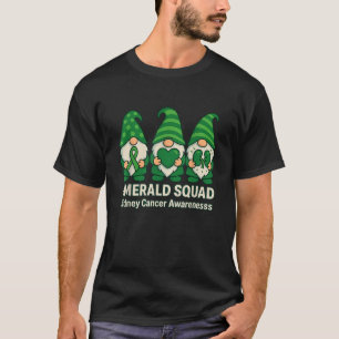 Kidney Cancer Wellness Supporters Emerald Ribbon T T-Shirt