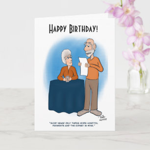 Kidney Card Folded Birthday Card