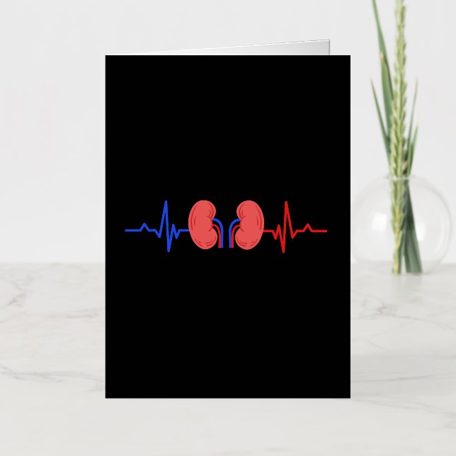 Kidney Dialysis Nurse Nephrology Nurse Foil Greeting Card (Front)