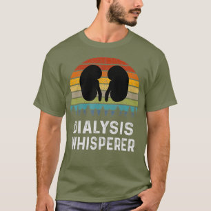 Kidney Dialysis Whisperer Nurse Retro Vintage T-Shirt