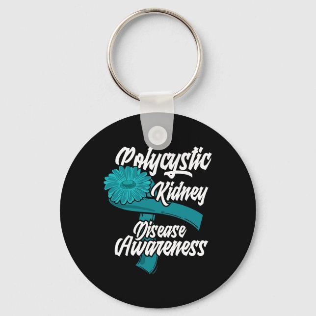 Kidney Disease Awareness 5  Key Ring (Front)