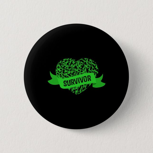 Kidney Disease Awareness  6 Cm Round Badge (Front)