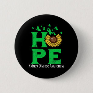 Kidney Disease Awareness 6 Cm Round Badge