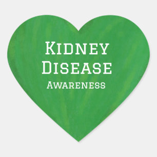 Kidney Disease Awareness Art Sticker Decals