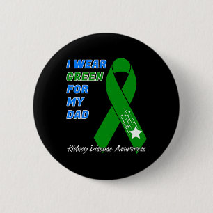 Kidney Disease Awareness Dialysis Transplant Donor 6 Cm Round Badge