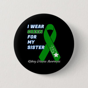Kidney Disease Awareness Dialysis Transplant Donor 6 Cm Round Badge