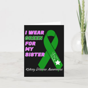 Kidney Disease Awareness Dialysis Transplant Patie Card