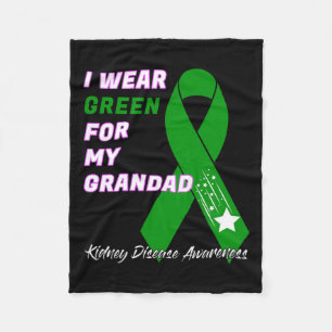 Kidney Disease Awareness Dialysis Transplant Patie Fleece Blanket