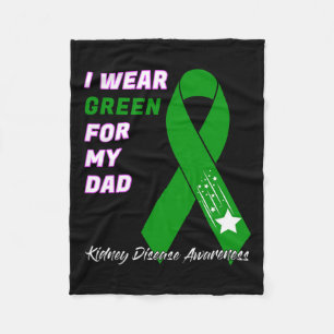 Kidney Disease Awareness Dialysis Transplant Patie Fleece Blanket