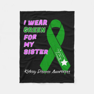 Kidney Disease Awareness Dialysis Transplant Patie Fleece Blanket