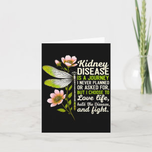 Kidney Disease Awareness Dragoy Ribbon Kidney Card