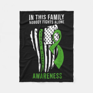 Kidney disease awareness flag kidney disease fleece blanket