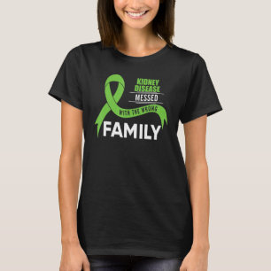 Kidney Disease Awareness Green Ribbon Messed Wrong T-Shirt