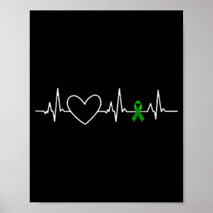 Kidney Disease Awareness Heartbeat Poster