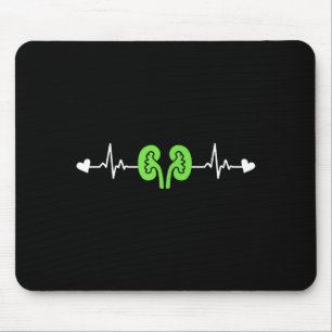 Kidney Disease Awareness Heartbeat Transplant Orga Mouse Mat