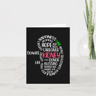 Kidney Disease Awareness Month Gifts Uni-adults Bl Card