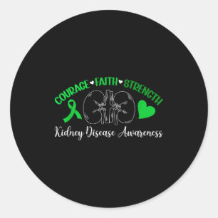 Kidney disease awareness month kidney disease classic round sticker