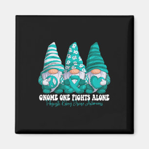 Kidney Disease Awareness Month Teal Ribbon Gnomes Magnet