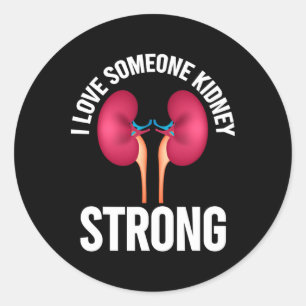 Kidney Disease Awareness Shirt  Classic Round Sticker