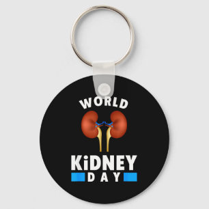 Kidney disease awareness shirt - world kidney day key ring