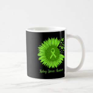 Kidney Disease Awareness Sunflower Mum Green Ribbo Coffee Mug