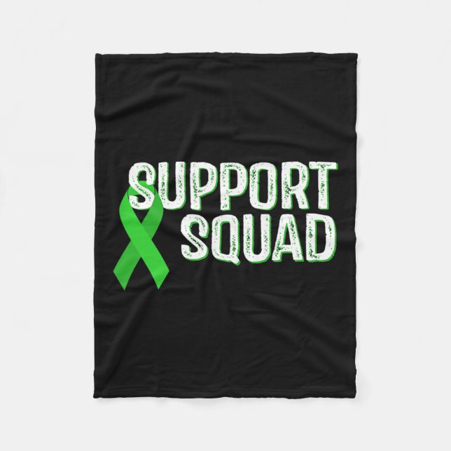 Kidney Disease Awareness Support Squad  Fleece Blanket (Front)