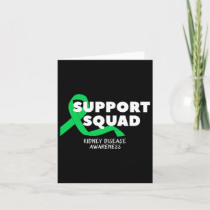Kidney Disease Awareness Support Squad Men Women 1 Card