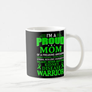 Kidney Disease Awareness Survivor Green Ribbon Mum Coffee Mug