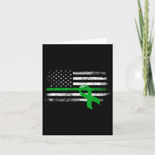 Kidney Disease Awareness Us Flag Support Squad Gre Card