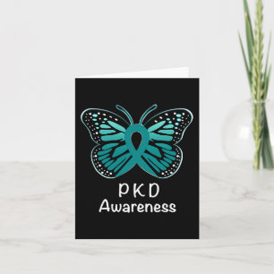 Kidney Disease Awareness Warrior Teal Ribbon Card
