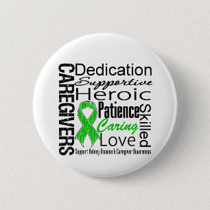 Kidney Disease Caregivers Collage 6 Cm Round Badge
