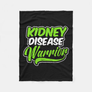 Kidney Disease Design Warrior Gift 1 Fleece Blanket