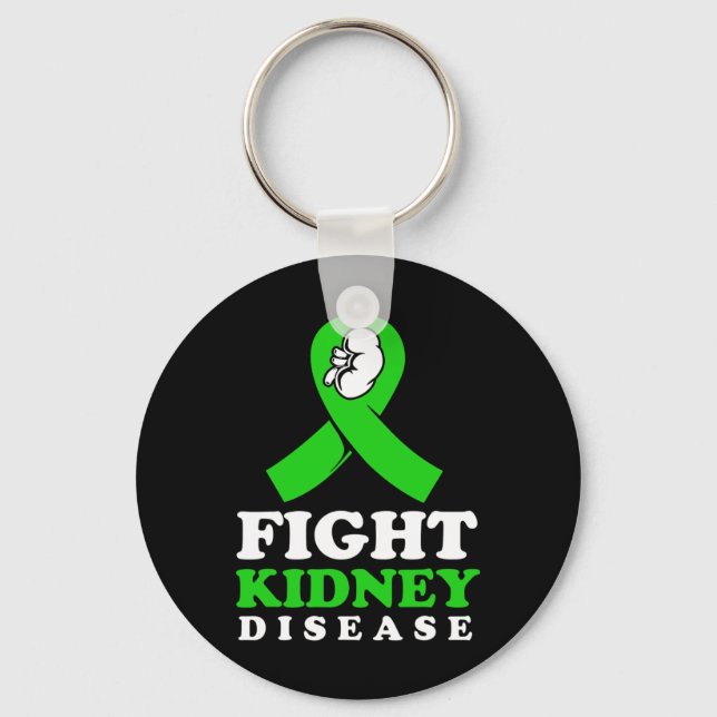Kidney Disease Fighter  Key Ring (Front)