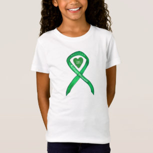 Kidney Disease Green Awareness Ribbon Custom Shirt