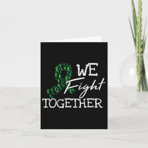 Kidney Disease Green Ribbon Family Quote Awareness Card