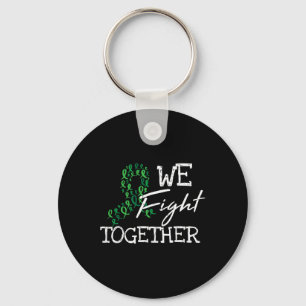 Kidney Disease Green Ribbon Family Quote Awareness Key Ring