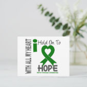 Kidney Disease I Hold On To Hope Postcard (Standing Front)